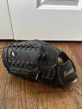 22634l-12 Franklin Field Master Baseball Glove Black/gold 12 Inch Left Hand New