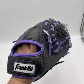 22650 Franklin Fastpitch Pro Series 11 Inch Glove Grey- Purple Dura Bond Lacing Rht 22650 Franklin Fastpitch Pro Series 11 Inch Glove Grey- Purple Dura Bond Lacing Rht