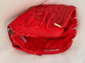 22734 Franklin Youth 9 Inch Teeball Baseball Glove Red Hand Formed Pocket - Rht