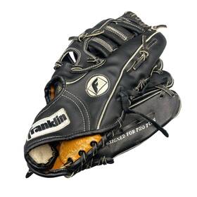 4181 Franklin Black Leather Baseball Glove Super Softballer Handcrafted In Korea