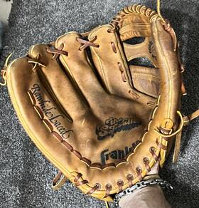 4190 Franklin Vintage Inch The Softballer Glove Lht Rawhide Laced Double Lock Web