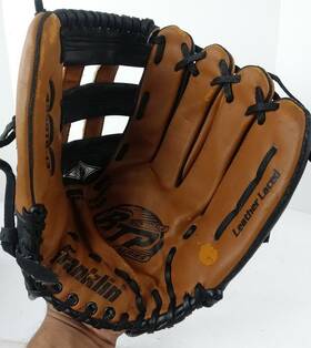 4950tb-13 Franklin 4950tb Baseball Glove -13 Inch Rht Leather Laced Deer Touch Brown/black
