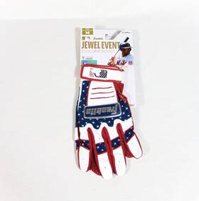 Franklin 523041401 Jewel Event 4th July Patriotic Mlb Baseball Batting Gloves Sz M New