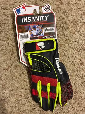 B531 Franklin Insanity Adult Medium Batting Gloves