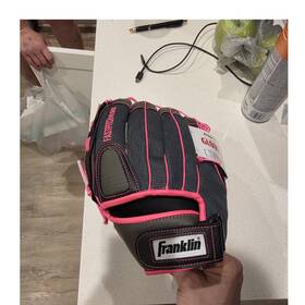 Franklin No.25582.12.0 Fastpitch Pro Series 12.0 Inch Softball Glove Hand Formed Pocket Black/pink