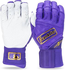 20774f1  Franklin Sports Mlb Power Strap Infinite Batting Gloves - Baseball Softball Long Cuff
