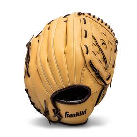 22660 Franklin Sports Field Master Baseball Softball Glove Adjustable Fit Synthetic
