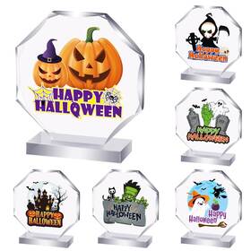 Lec-geetery-2852 Geetery 6 Pcs Halloween Acrylic Award 4.72ftft Party Supplies Trophy Fu