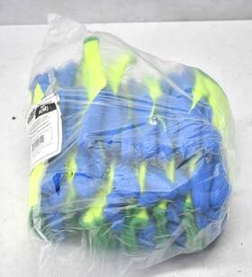 300nbe Global Glove Lot Of 12 Pairs Gripster High Vis Etched Rubber Gloves M
