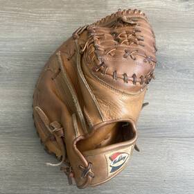 60-025 Holiday Vtg Pro Model Top Grain Steerhide Rht Catchers Mitt Japan Euc