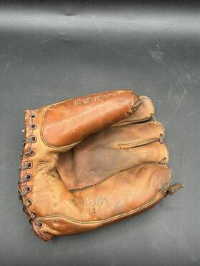 1688 Jc Higgins Vintage Antique Bob Feller Leather Baseball Glove 10 Inch