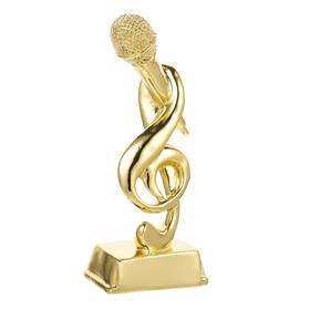 41521ee03s Jojofuny Golden Microphone Trophy Music Note Award For Singing Contests Karaoke