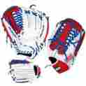 La128bmt Worth Liberty Advanced 12.75 Slowpitch Softball Glove White Red Royal 043365913189
