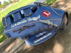 Hbg7 Lefty Blue Louisville Slugger The Baron Baseball Glove Mitt 13.5inch Lht