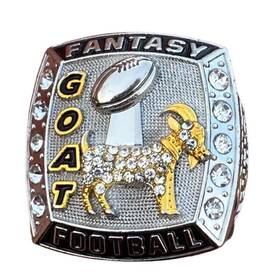 Legacy Rings 650311357517 Goat Fantasy Football Trophy Silver Gold Plated Award League Winner Champion