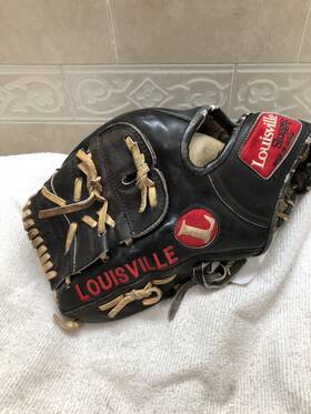 G125-14p Louisville Boys Broken In Tough 11 Inch Pro Baseball Glove Left Hand Throw