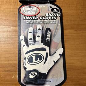 Louisville Slugger 044277691837 Bionic Inner Glove Size Xl New Right Hand Catch Fielding Bat Louisville Slugger 044277691837 Bionic Inner Glove Size Xl New Right Hand Catch Fielding Bat