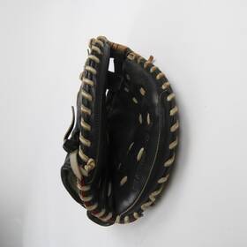 Eqpt-004166 Louisville Slugger Catchers Mitt Womens Black/beige Used Eqpt-004166 Louisville Slugger Catchers Mitt Womens Black/beige Used