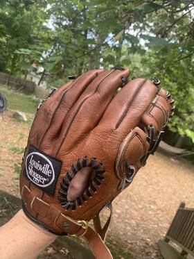 Fn1150 Louisville Slugger Leather Baseball Glove Fn 1150 11.5 Inch Rht Good Shape