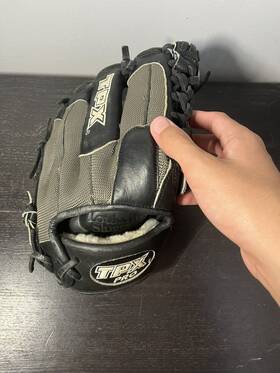 H2sl1150 Louisville Slugger Tpx Pro H2 Hybrid Black Leather Youth Baseball Glove 11.5 Rht