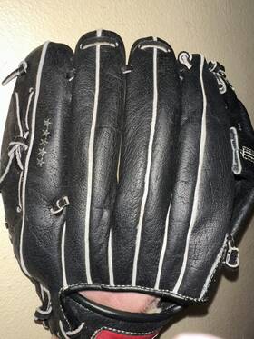 Hbg28d Louisville Slugger 11.75 Baseball Glove Mitt Rht Black Nice Eric Davis