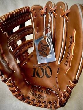 T38001 Louisville Slugger Hillerich & Bradsby Co. Wow 100 Year 1984 Pro Baseball Glove Nos Tags Japan Rare