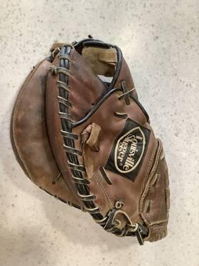 Louisville Slugger L212 Rht Brown Leather Baseball Glove Catchers Mitt