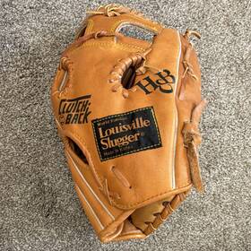 Lsg14 Louisville Slugger Brown Leather Baseball Glove Clutch Back Rawhide Lacing