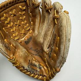 Lsg45l Louisville Slugger Glove Rht Rare Brown Fred Lynn Autograph Model
