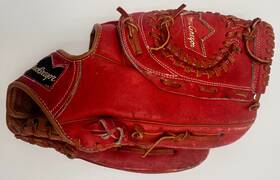 G75r Macgregor Vintage Leather Red Baseball Glove Rht Tony Perez Autograph Model