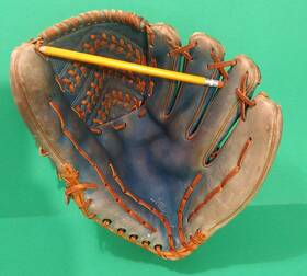 G80b Macgregor Vtg 1960s Claude Osteen 12 Inch Baseball Glove Dodgerr Blue Japan Rht