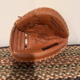 Bgc6 Martin Premium Leather Catchers Mitt Pro Pocket Game Ready Barely Used