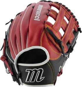 017mc050 Marucci Red Black Sports Mitt Full Grain Cowhide Leather Youth Fit Lightweight Panels