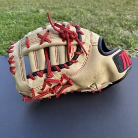 38s1 Marucci 840058767681 Oxbow M Type 12.75 Inch First Base Mitt Lht In Great Condition