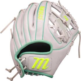 Marucci 840390545107 Cypress 44a2 11.75 Inch Fastpitch Glove I-web Infield Rht White/mint Yellow