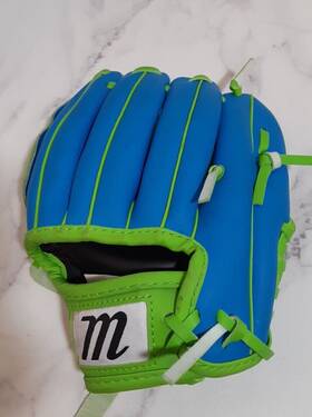 Mbybg23-blgrlh Marucci Left Hand Throw Youth Teeball Glove Green/blue