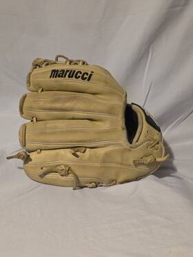 Mfgs1275i Marucci Ascension Series 12.75 Inch Left Hand Throw Beige Leather Glove Padded Palm