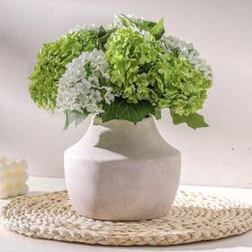 Mitt&ditt 445022986957 Ceramic Flower Vase 5.3 Inch Off-white Farmhouse Rustic Handcra Mitt&ditt 445022986957 Ceramic Flower Vase 5.3 Inch Off-white Farmhouse Rustic Handcra