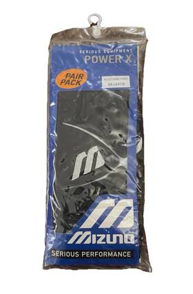 Mizuno 041969536667 Power X Black Batters Gloves. Adult Xx Large. 1 Pair. Sbflxbkxxl. New