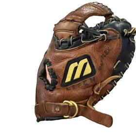 Mizuno 041969607077 Mz C51 Leather Prospect Series Baseball Catcher Mitt Max Flex 11 Inch Glove