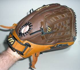 1307 Mizuno 041969783931 Gbp 13 Inch Premier Pro Brown Leather Baseball Glove Rht Used L K