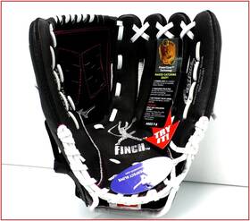1105f3 Mizuno Finch Fastpitch Power Close 11.5 Inch Leather Baseball Rht Glove Black New