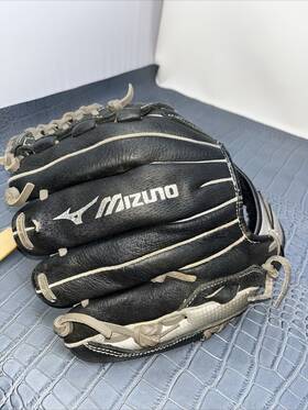 Glove-11.25 Mizuno 1125b2 Premier Gpm Rht Baseball Inch -black With Gray Lace-leather