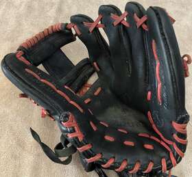 1175sd1 Mizuno Mvp Select Baseball Glove 11.75 Inch Gmvp I-web Rht Black With Red