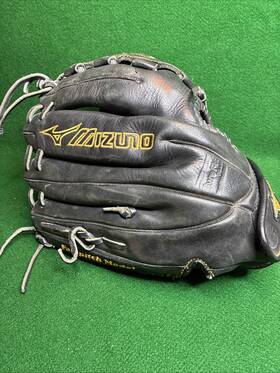 1200pf1 Mizuno Fastpitch Glove Black Leather Lht Youth 12in Gmvp