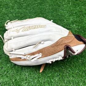 1201f3wh Mizuno Mvp Select Fastpitch 12 Inch Softball Glove White Brown Right Hand Throw Rht