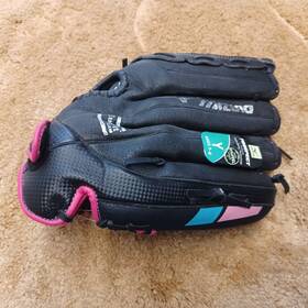 1205f2 Mizuno Finch Gpl Black And Pink Fast Pitch 12 Inch Softball Glove Lh Thrower