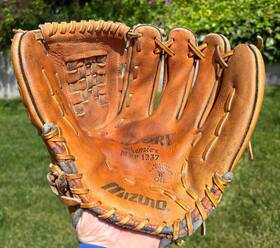 1237 Mizuno 180 Mvp Pro Custom Leather 12.25 Elite Usa Softball Baseball Glove Haga