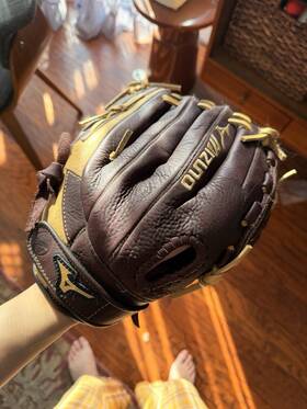 1250s2 Mizuno Gfn Softball/baseball Glove Right Hand Throw 12.5 Inch