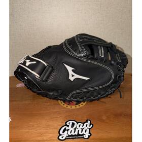 127751-op Mizuno Gxs 102 Rg Black Leather 32.5 Inch Catcher Mitt Fastpitch Softball Glove
